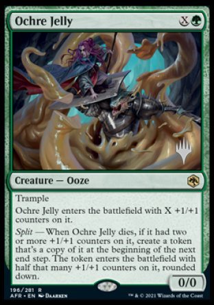 Ochre Jelly (Promo Pack) [Dungeons & Dragons: Adventures in the Forgotten Realms Promos] | Dumpster Cat Games