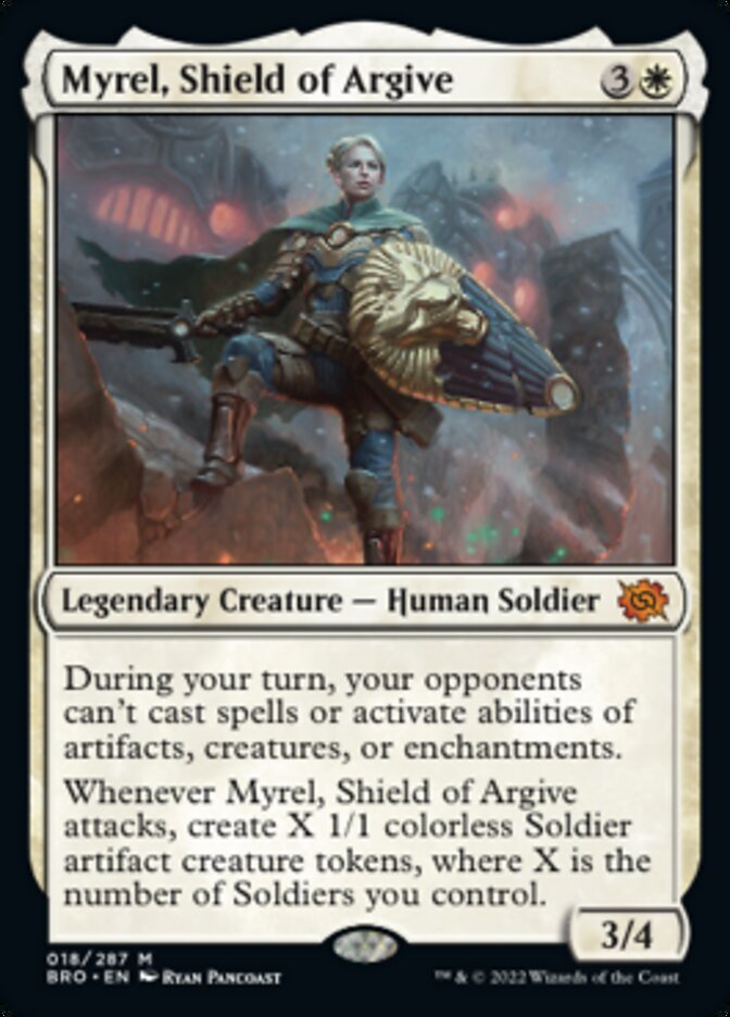 Myrel, Shield of Argive [The Brothers' War] | Dumpster Cat Games