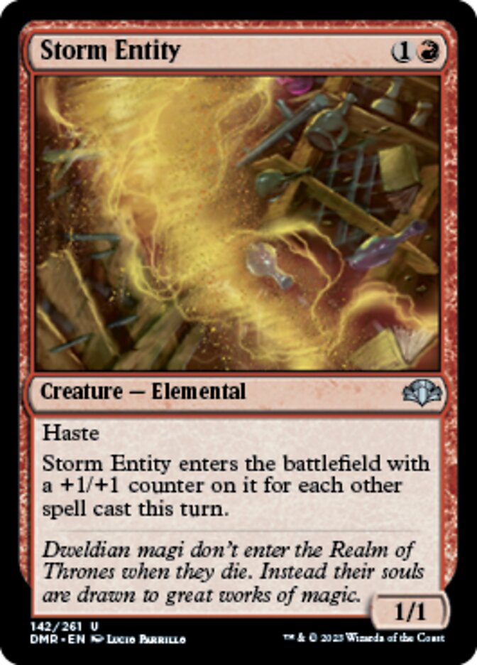 Storm Entity [Dominaria Remastered] | Dumpster Cat Games