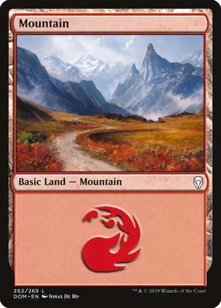 Mountain (262) [Dominaria] | Dumpster Cat Games
