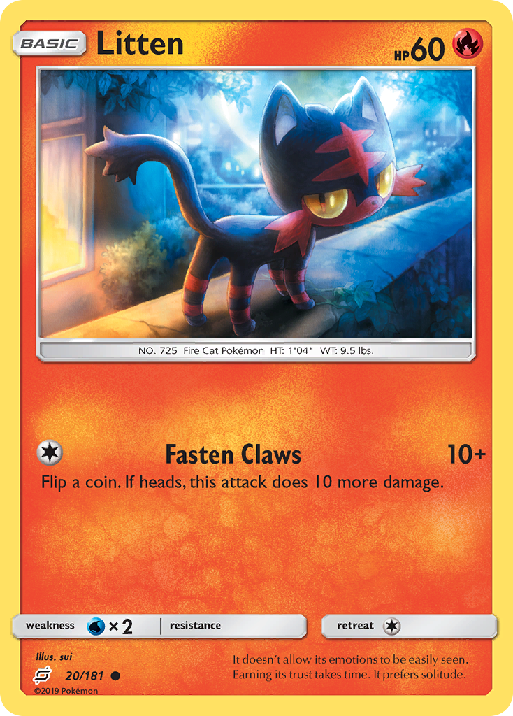 Litten (20/181) [Sun & Moon: Team Up] | Dumpster Cat Games