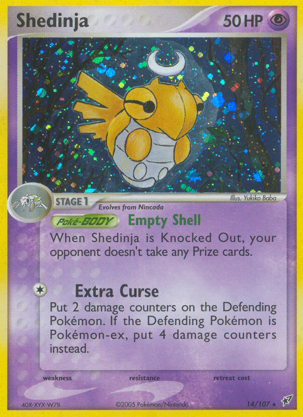 Shedinja (14/107) [EX: Deoxys] | Dumpster Cat Games
