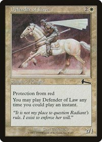 Defender of Law [Urza's Legacy] | Dumpster Cat Games