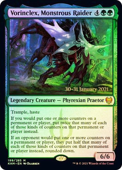 Vorinclex, Monstrous Raider  [Kaldheim Prerelease Promos] | Dumpster Cat Games