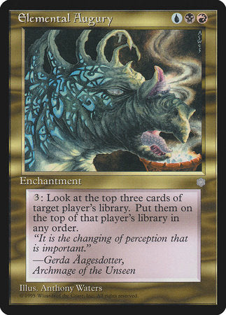 Elemental Augury [Ice Age] | Dumpster Cat Games