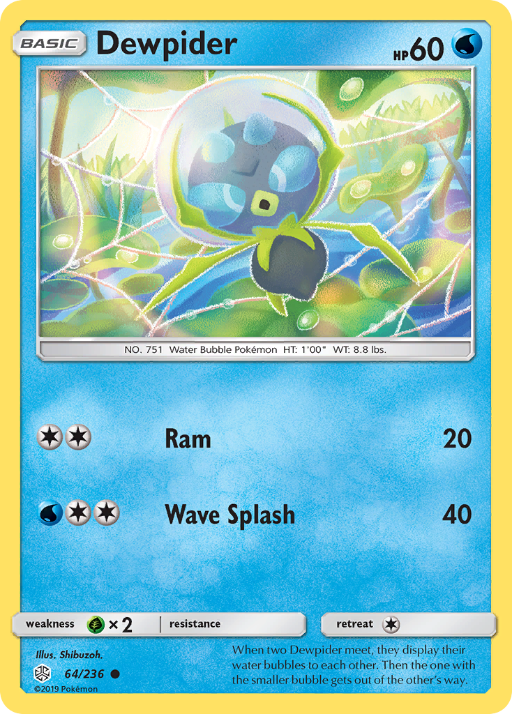 Dewpider (64/236) [Sun & Moon: Cosmic Eclipse] | Dumpster Cat Games