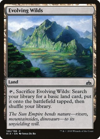 Evolving Wilds [Rivals of Ixalan] | Dumpster Cat Games