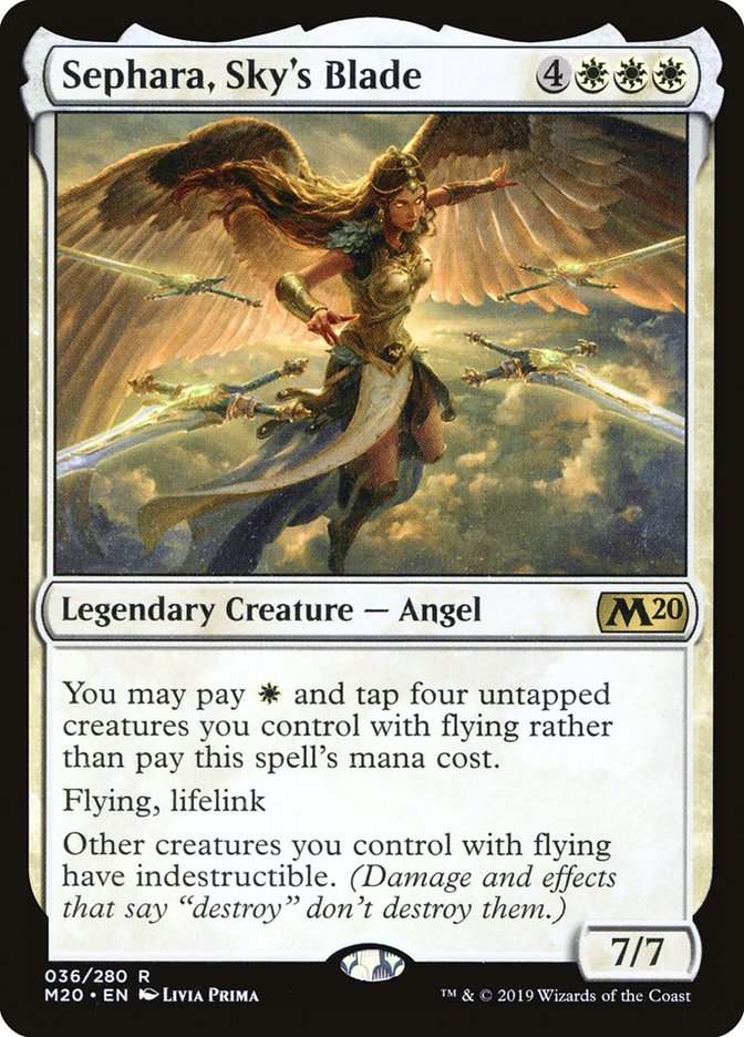 Sephara, Sky's Blade [Core Set 2020] | Dumpster Cat Games