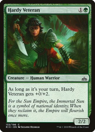 Hardy Veteran [Rivals of Ixalan] | Dumpster Cat Games