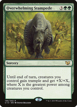 Overwhelming Stampede [Commander 2015] | Dumpster Cat Games