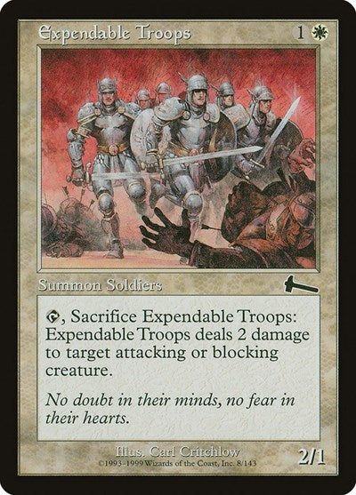 Expendable Troops [Urza's Legacy] | Dumpster Cat Games