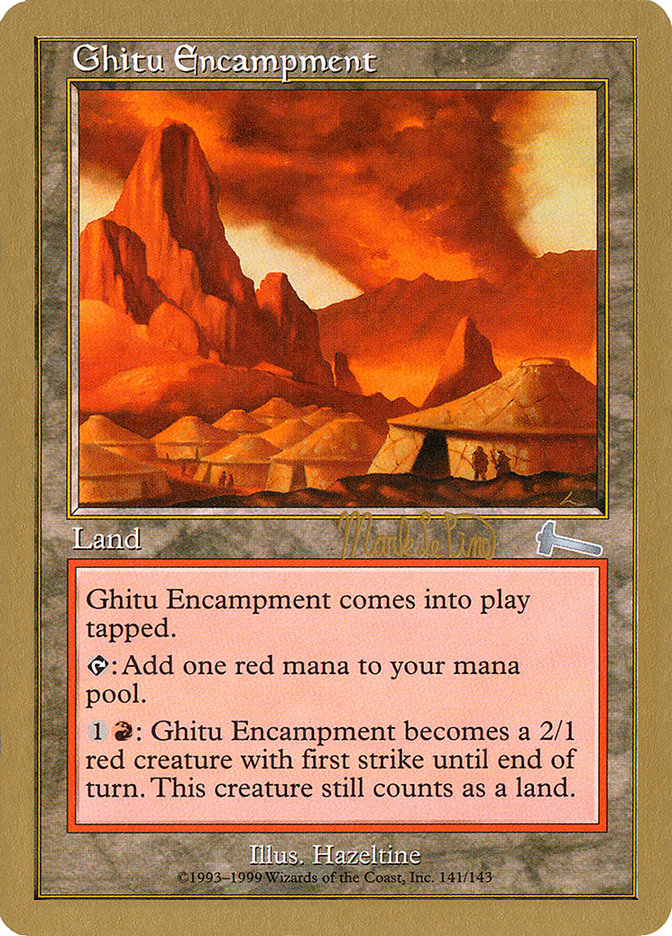 Ghitu Encampment (Mark Le Pine) [World Championship Decks 1999] | Dumpster Cat Games