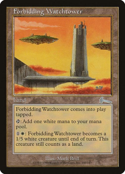 Forbidding Watchtower [Urza's Legacy] | Dumpster Cat Games