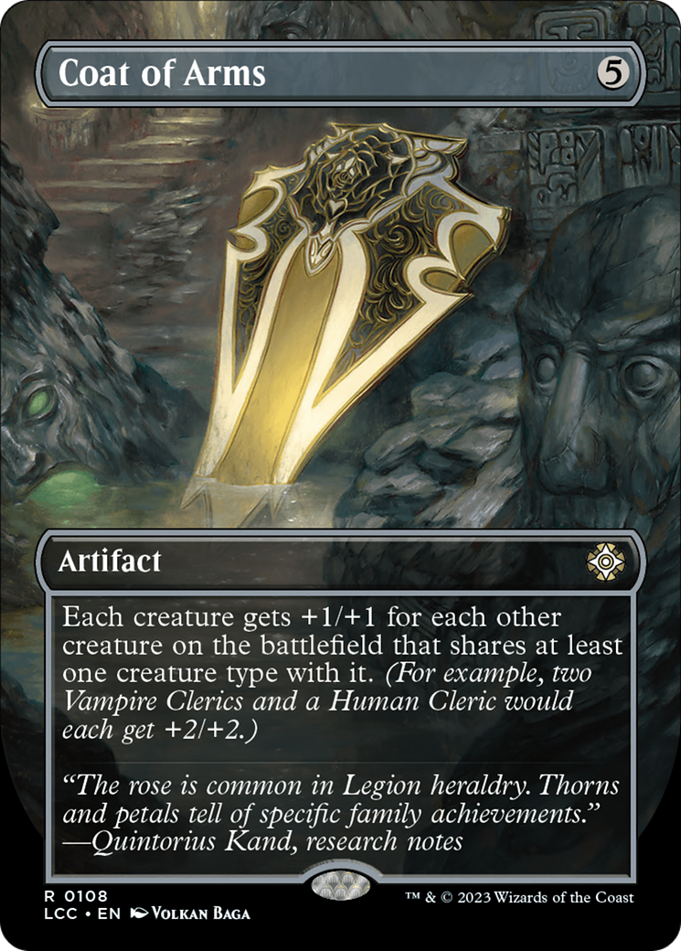 Coat of Arms (Borderless) [The Lost Caverns of Ixalan Commander] | Dumpster Cat Games