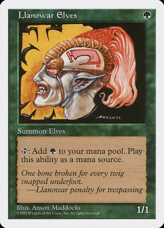 Llanowar Elves [Fifth Edition] | Dumpster Cat Games