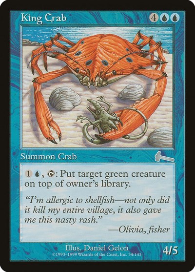 King Crab [Urza's Legacy] | Dumpster Cat Games