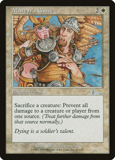 Martyr's Cause [Urza's Legacy] | Dumpster Cat Games