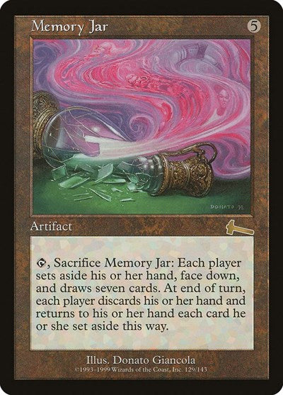 Memory Jar [Urza's Legacy] | Dumpster Cat Games