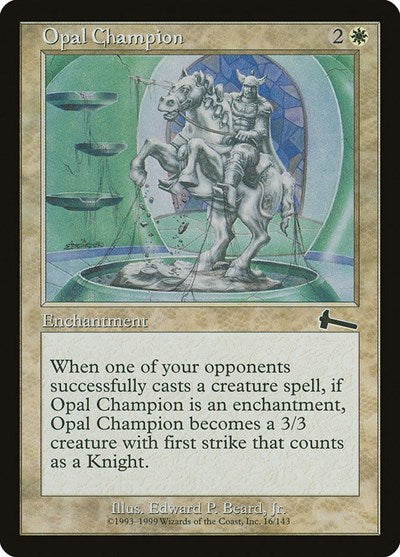 Opal Champion [Urza's Legacy] | Dumpster Cat Games