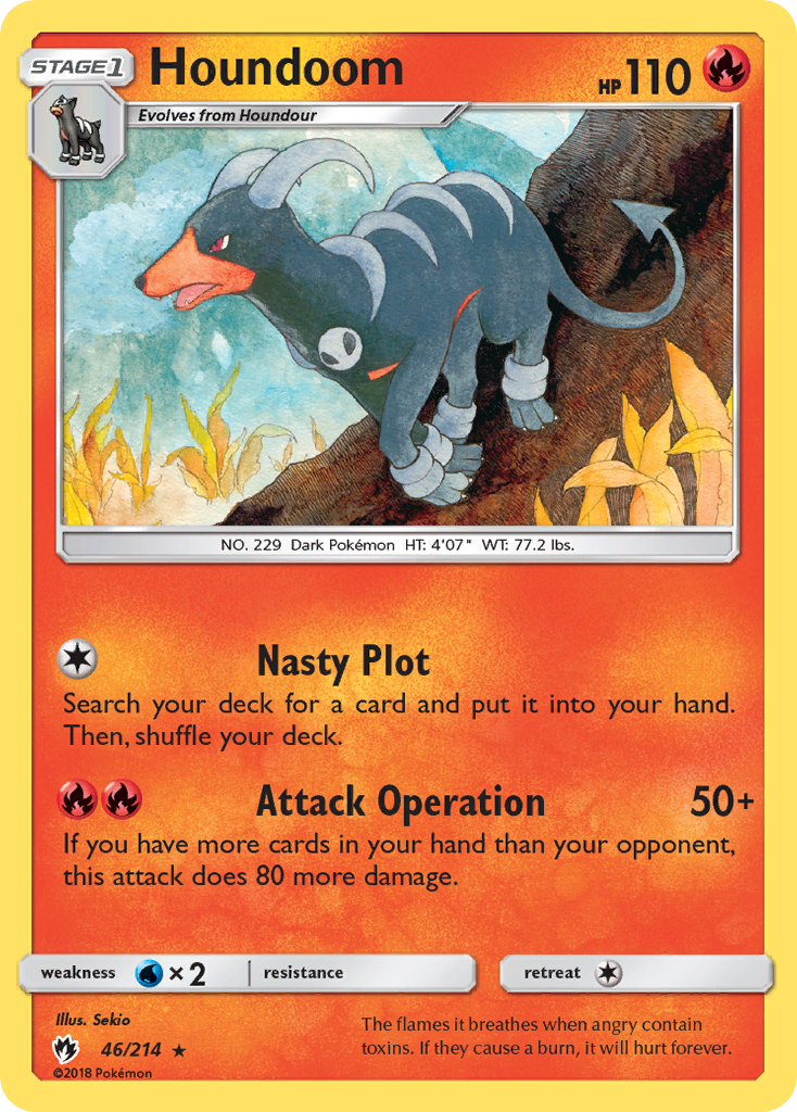 Houndoom (46/214) [Sun & Moon: Lost Thunder] | Dumpster Cat Games