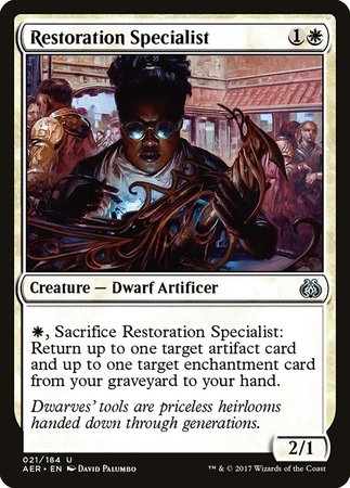 Restoration Specialist [Aether Revolt] | Dumpster Cat Games