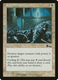 Radiant's Judgment [Urza's Legacy] | Dumpster Cat Games