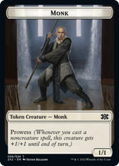 Bear // Monk Double-sided Token [Double Masters 2022 Tokens] | Dumpster Cat Games