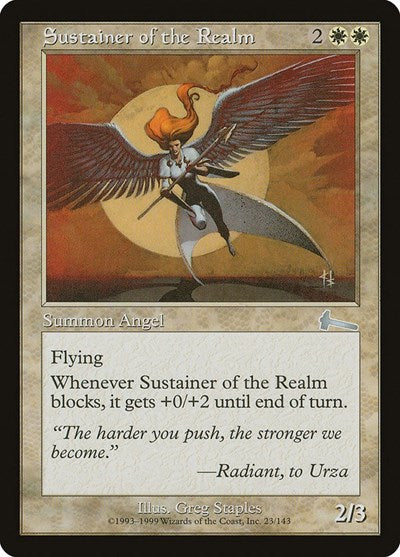 Sustainer of the Realm [Urza's Legacy] | Dumpster Cat Games