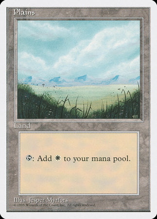 Plains (A) [Fourth Edition] | Dumpster Cat Games