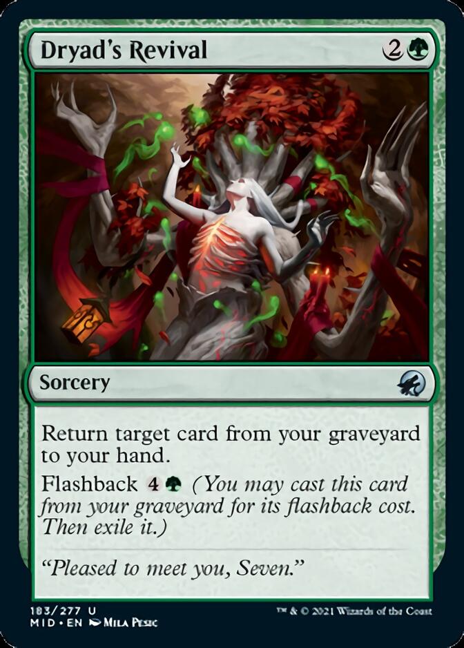Dryad's Revival [Innistrad: Midnight Hunt] | Dumpster Cat Games