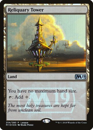 Reliquary Tower [Core Set 2019 Promos] | Dumpster Cat Games