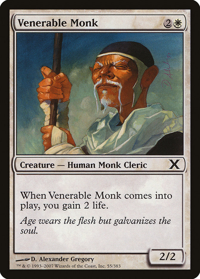 Venerable Monk [Tenth Edition] | Dumpster Cat Games