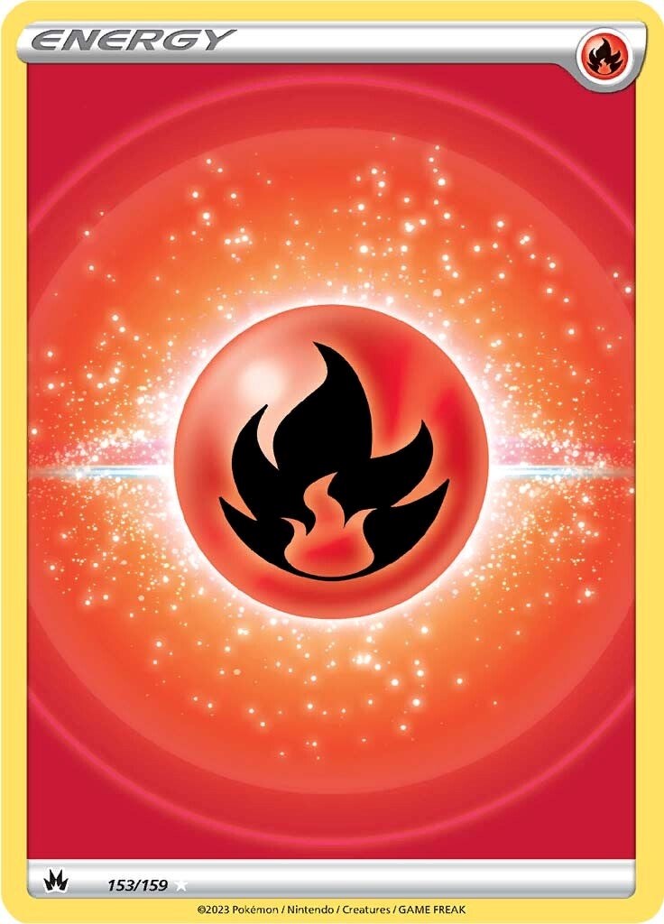 Fire Energy (153/159) (Texture Full Art) [Sword & Shield: Crown Zenith] | Dumpster Cat Games