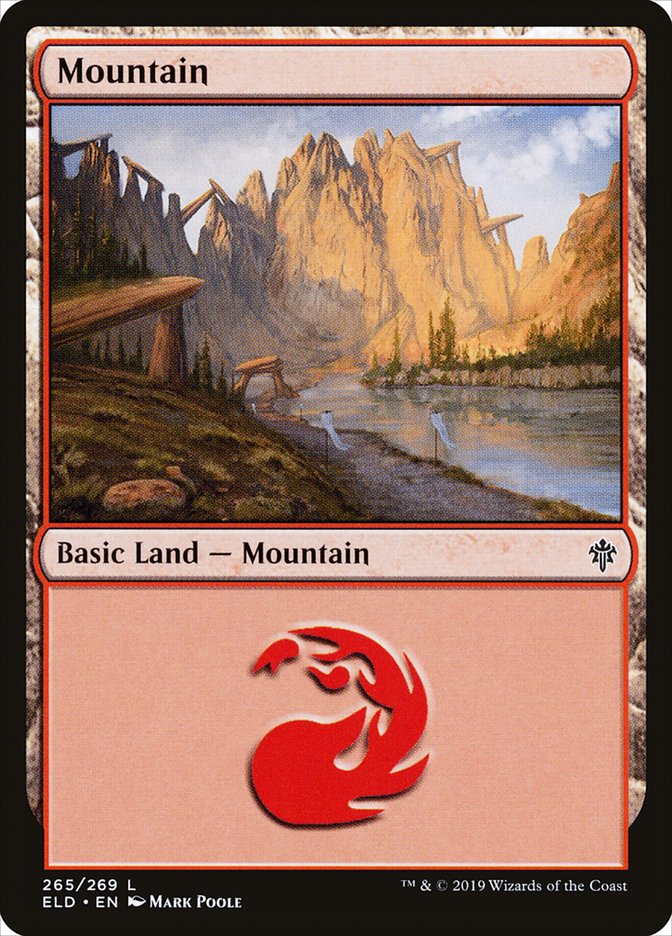 Mountain (265) [Throne of Eldraine] | Dumpster Cat Games