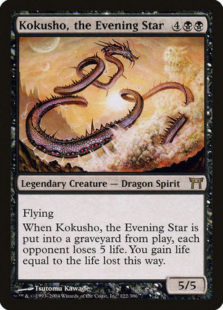 Kokusho, the Evening Star [Champions of Kamigawa] | Dumpster Cat Games