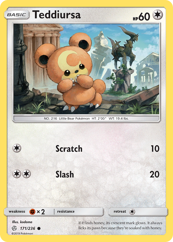 Teddiursa (171/236) [Sun & Moon: Cosmic Eclipse] | Dumpster Cat Games