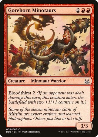 Gorehorn Minotaurs [Duel Decks: Mind vs. Might] | Dumpster Cat Games