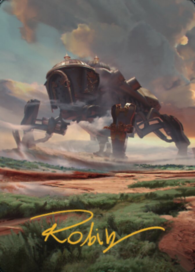 Plains (2) Art Card (Gold-Stamped Signature) [The Brothers' War Art Series] | Dumpster Cat Games