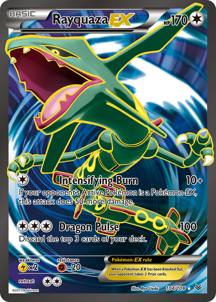 Rayquaza EX (104/108) [XY: Roaring Skies] | Dumpster Cat Games