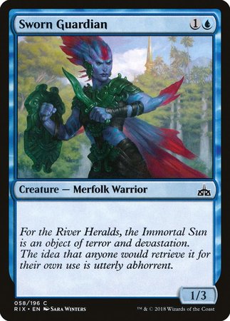 Sworn Guardian [Rivals of Ixalan] | Dumpster Cat Games