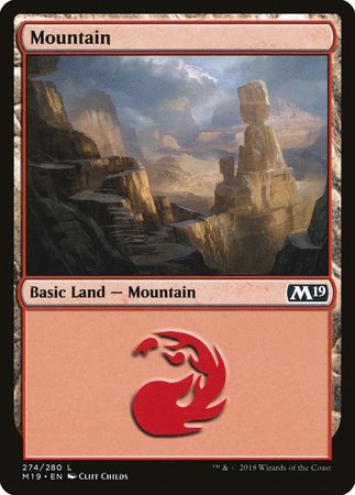 Mountain (274) [Core Set 2019] | Dumpster Cat Games