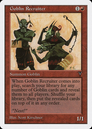 Goblin Recruiter [Anthologies] | Dumpster Cat Games