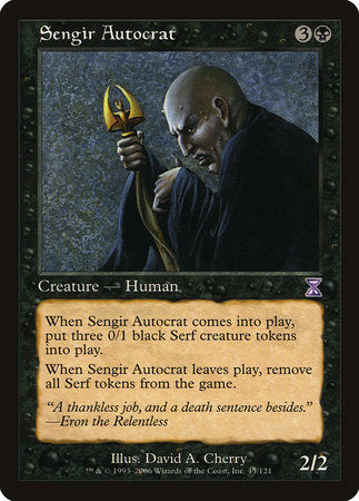 Sengir Autocrat [Time Spiral Timeshifted] | Dumpster Cat Games