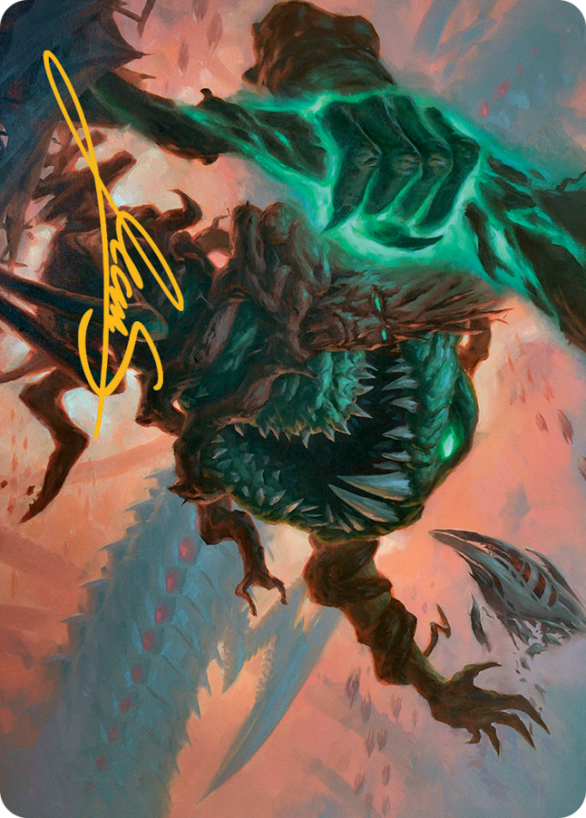 Yargle and Multani Art Card (Gold-Stamped Signature) [March of the Machine Art Series] | Dumpster Cat Games