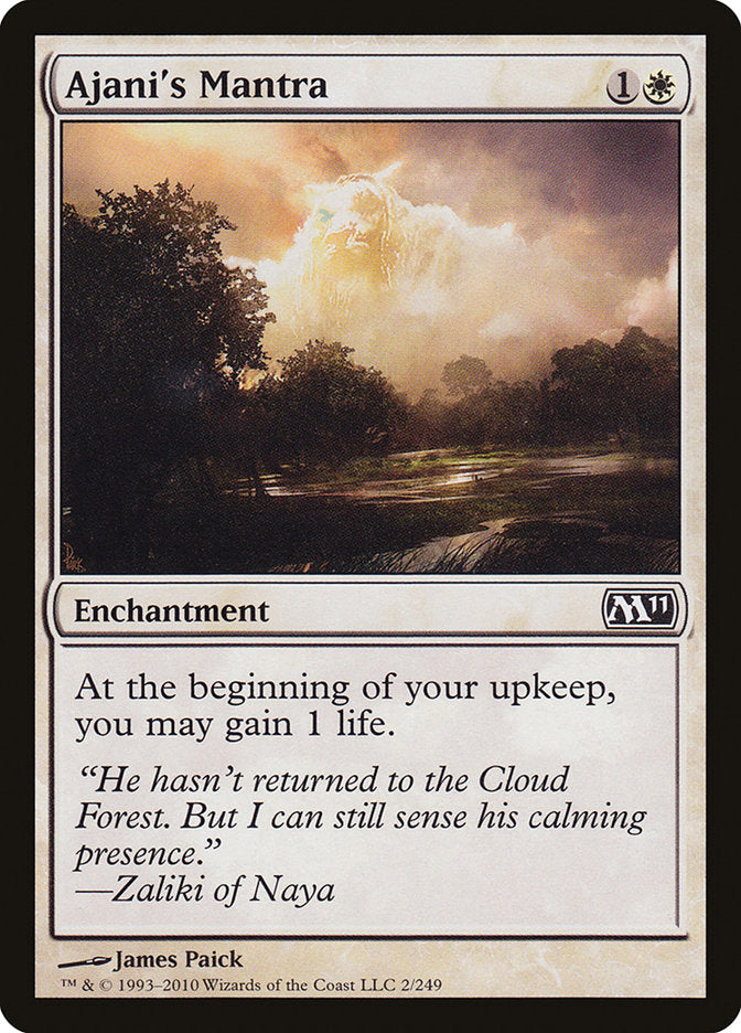 Ajani's Mantra [Magic 2011] | Dumpster Cat Games