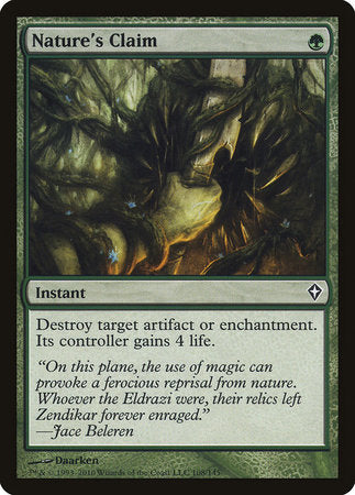 Nature's Claim [Worldwake] | Dumpster Cat Games
