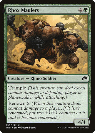 Rhox Maulers [Magic Origins] | Dumpster Cat Games