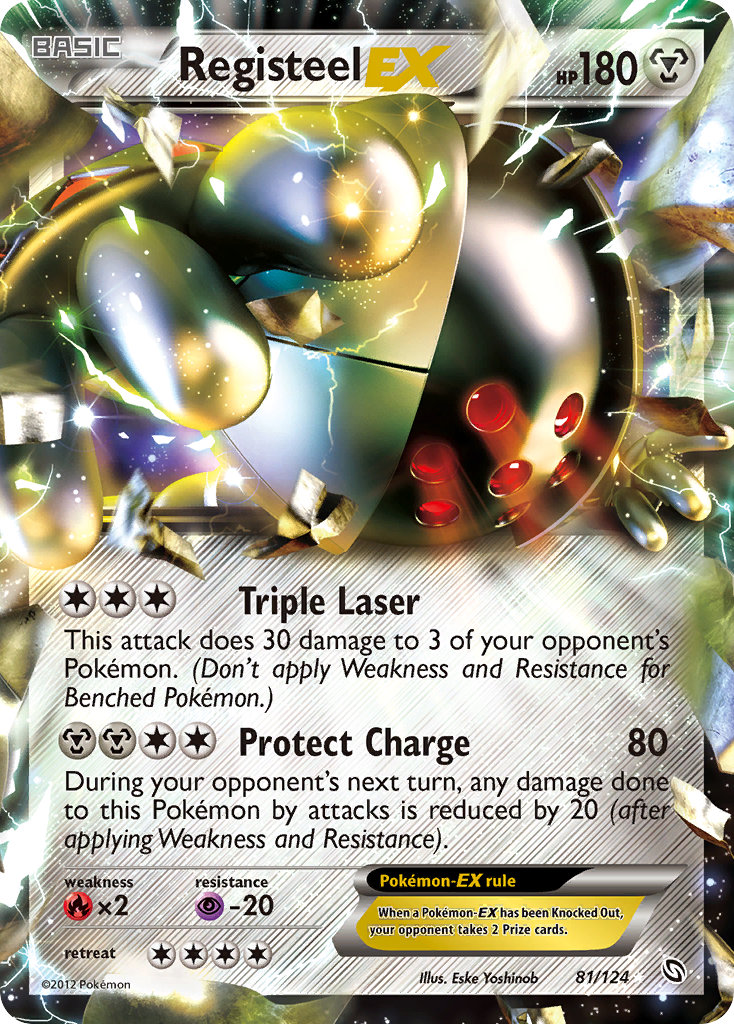 Registeel EX (81/124) [Black & White: Dragons Exalted] | Dumpster Cat Games