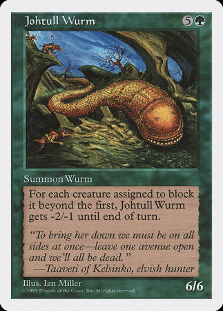 Johtull Wurm [Fifth Edition] | Dumpster Cat Games