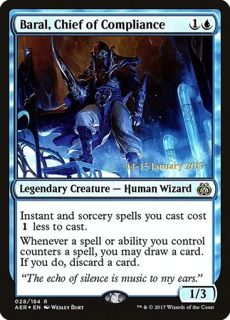 Baral, Chief of Compliance [Aether Revolt Promos] | Dumpster Cat Games